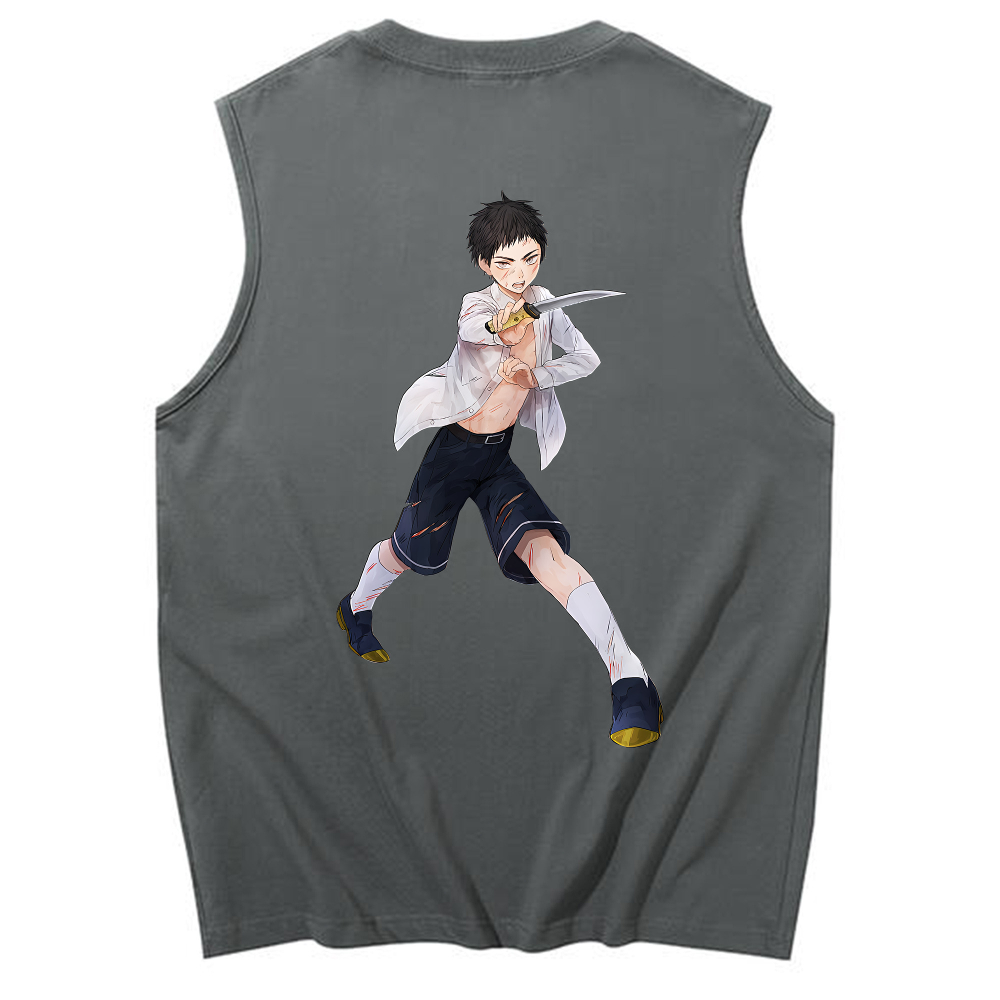 （画像用） 刀剣乱舞 Touken Ranbu コットン100％タンクトップ（背面プリント）